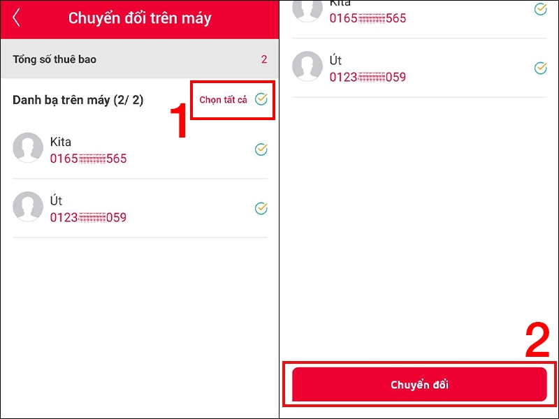 Các bước chuyển sim 11 số sang 10 số bằng ứng dụng My Viettel