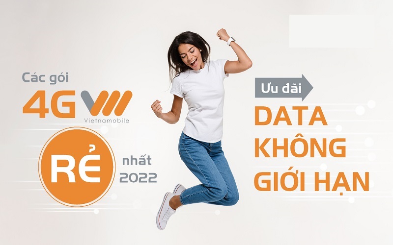 Các gói cước đăng ký 4G sim Vietnamobile 30 ngày rẻ nhất