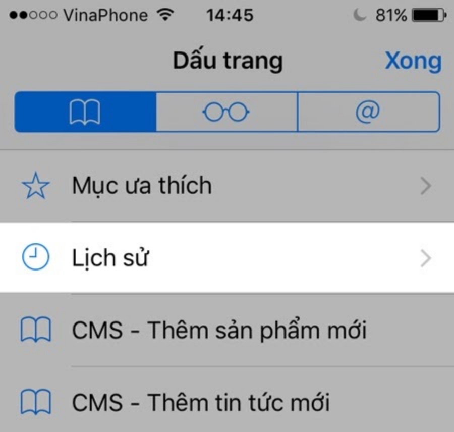 Cách xóa lịch sử tìm kiếm trên trình duyệt Safari trên điện thoại iPhone