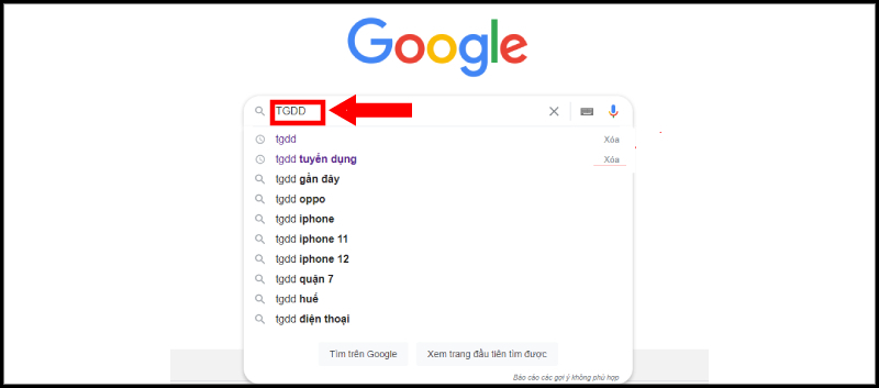 Cách xóa lịch sử tìm kiếm trong máy tính
