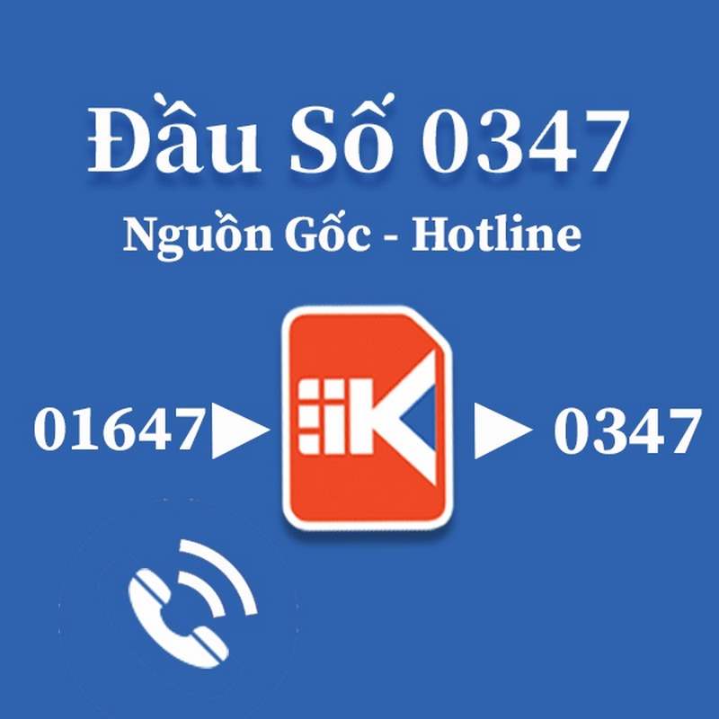 Đầu số 0347 được chuyển đổi từ đầu số cũ 01647 của nhà mạng Viettel