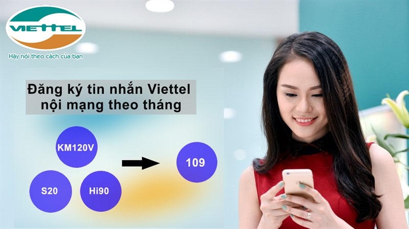 Khách hàng có thể đăng ký gói tin nhắn nội mạng Viettel để sử dụng
