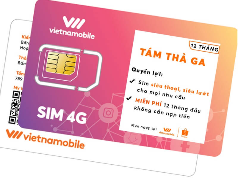 Thánh tám sim Vietnamobile ưu đãi 4.5GB data trên ngày tốc độ cao