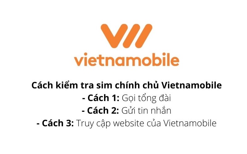 Tổng hợp các cách kiểm tra sim điện thoại Vietnamobile chính chủ