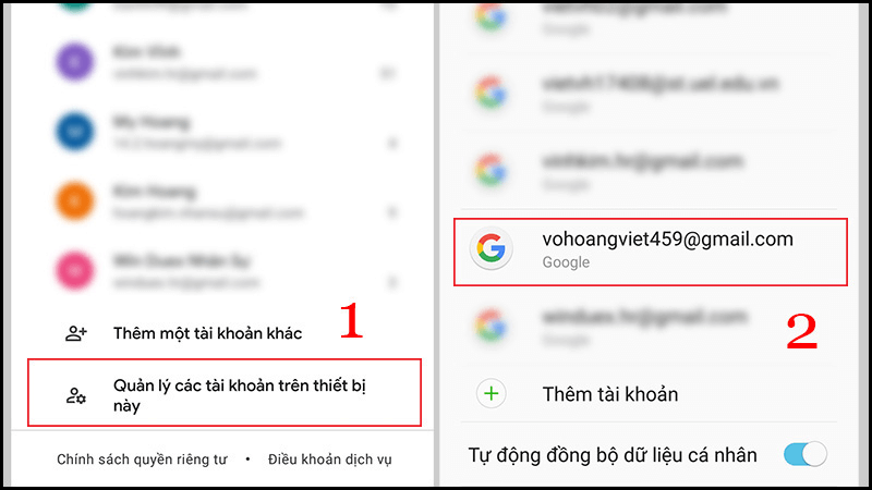cach dang xuat Gmail tren cac thiet bi Android