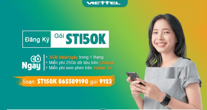 Đối tượng được đăng ký gói cước ST150K của Viettel