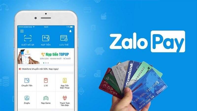 Nạp thẻ qua ZaloPay nhận được chiết khấu từ 3 phần trăm cho đến 6 phần trăm