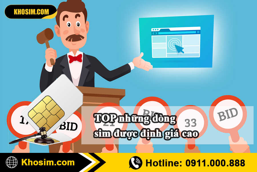 Top dòng sim được định giá cao