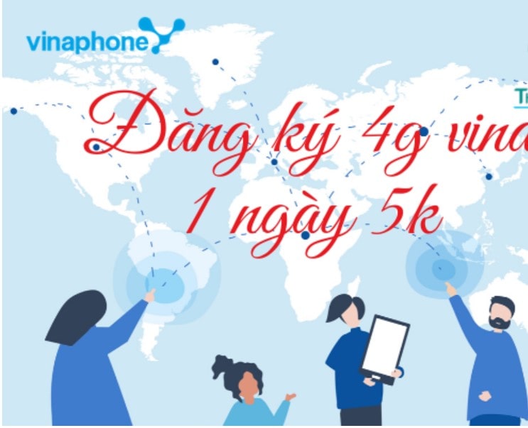Cách đăng ký 4G Vina ngày 5k nhận ngay ưu đãi khủng - dùng mạng free