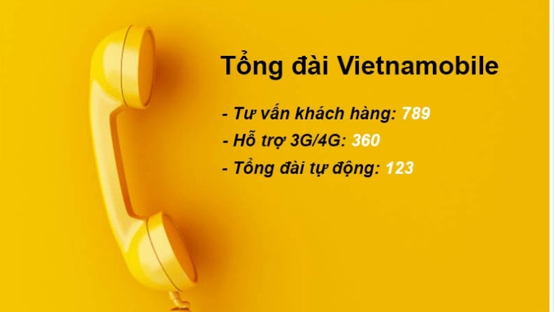 Vietnamobile tổng đài - gọi nhanh - xử lý gọn